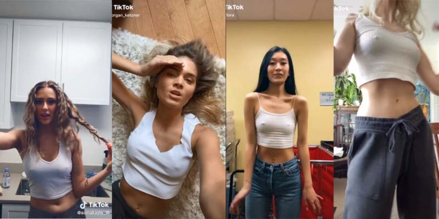 Braless tik Tok Challenge